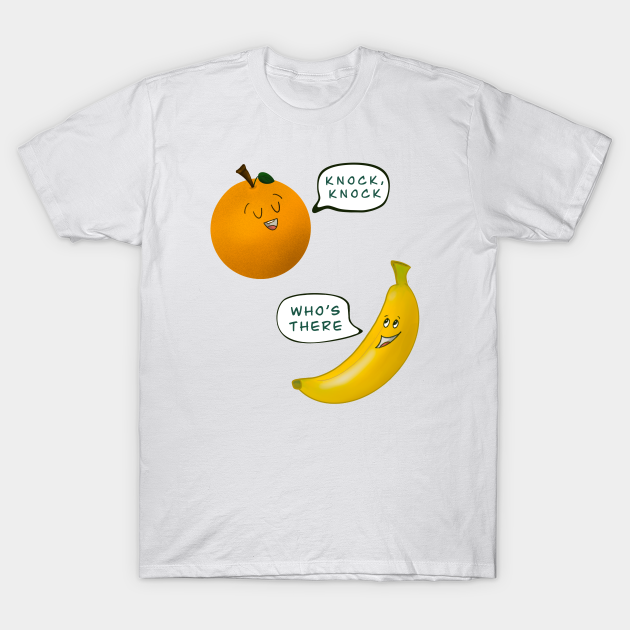 Knock Knock Orange Banana Base Dad Joke Joke TShirt TeePublic